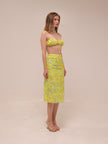 Dubois Midi Skirt & Ruched Bralette Top Freedom Floral