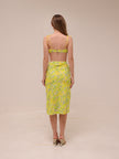 Dubois Midi Skirt & Ruched Bralette Top Freedom Floral