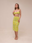 Dubois Midi Skirt & Ruched Bralette Top Freedom Floral