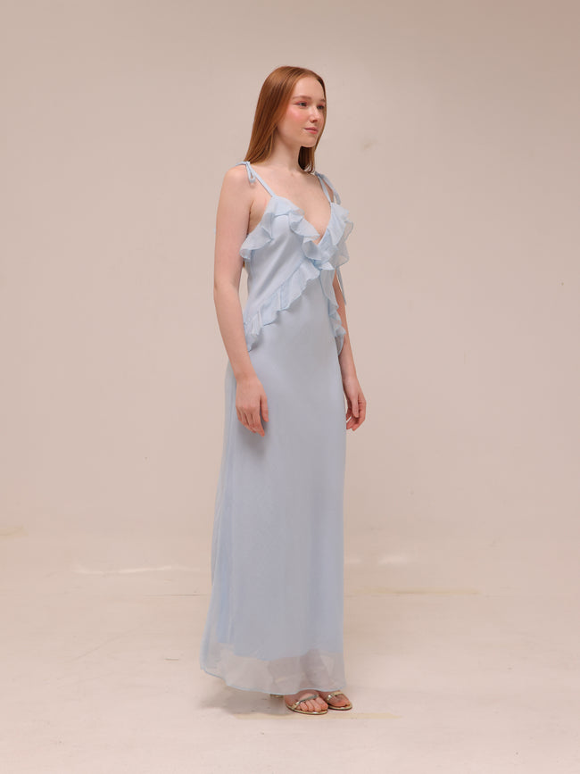 Adalina Dress in Light Blue