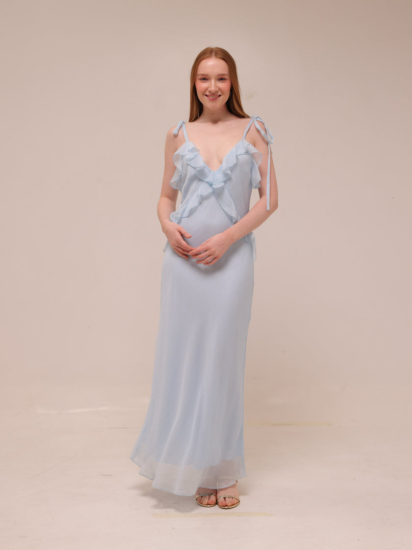 Adalina Dress in Light Blue