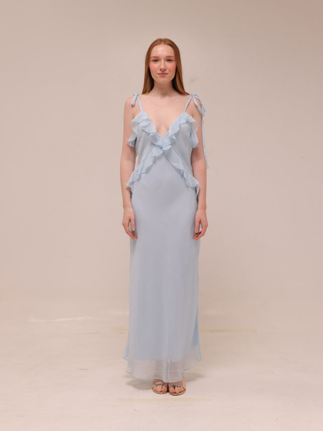 Adalina Dress in Light Blue