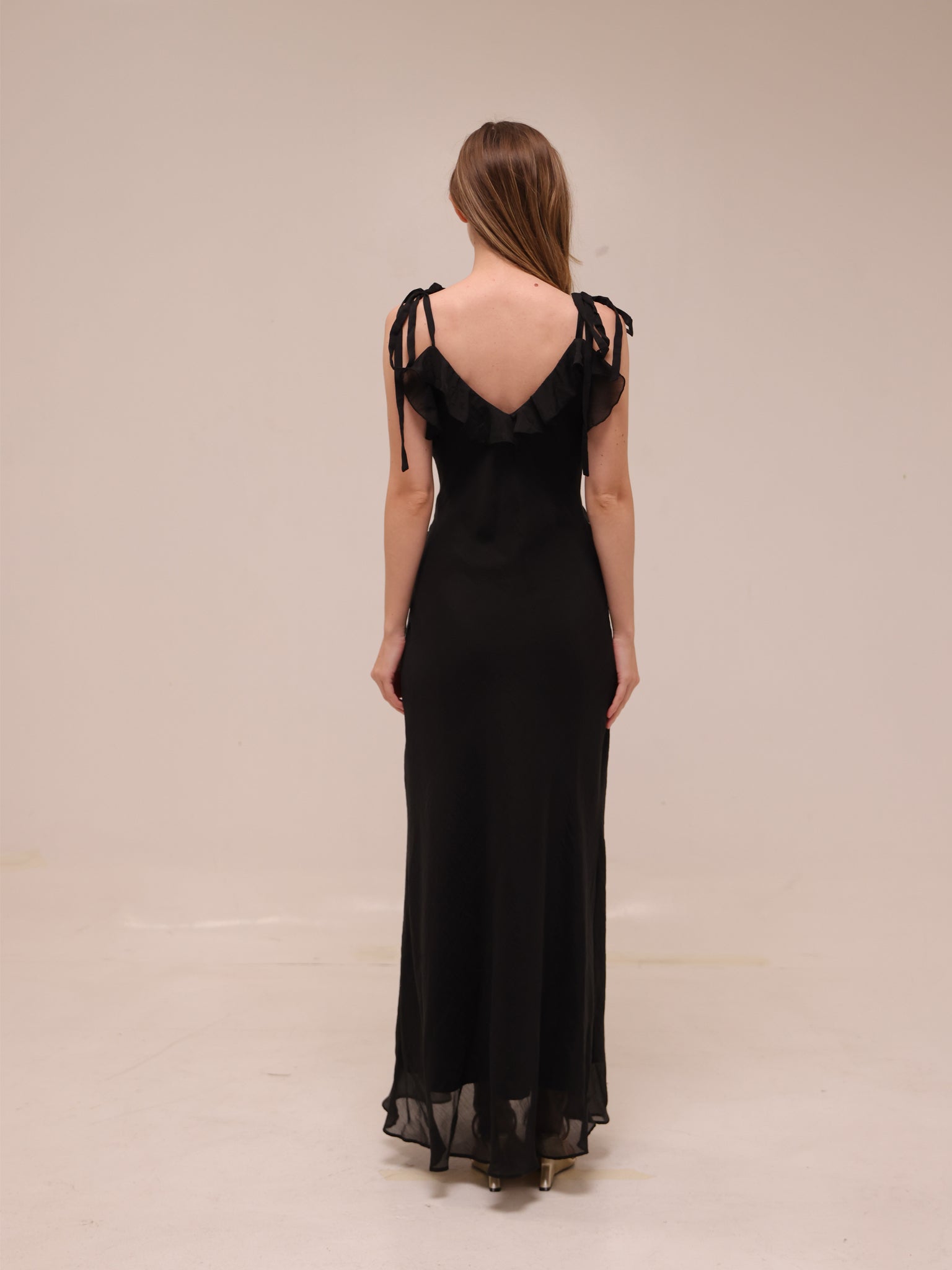 Adalina Maxi Dress in Black Onyx