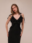 Adalina Maxi Dress in Black Onyx