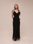 Adalina Maxi Dress in Black Onyx