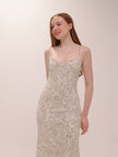 Sequin-Embellished Maxi Dress