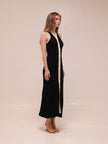 Gabriella Two Tone Rib Knit Maxi Dress