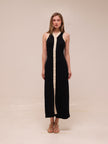 Gabriella Two Tone Rib Knit Maxi Dress