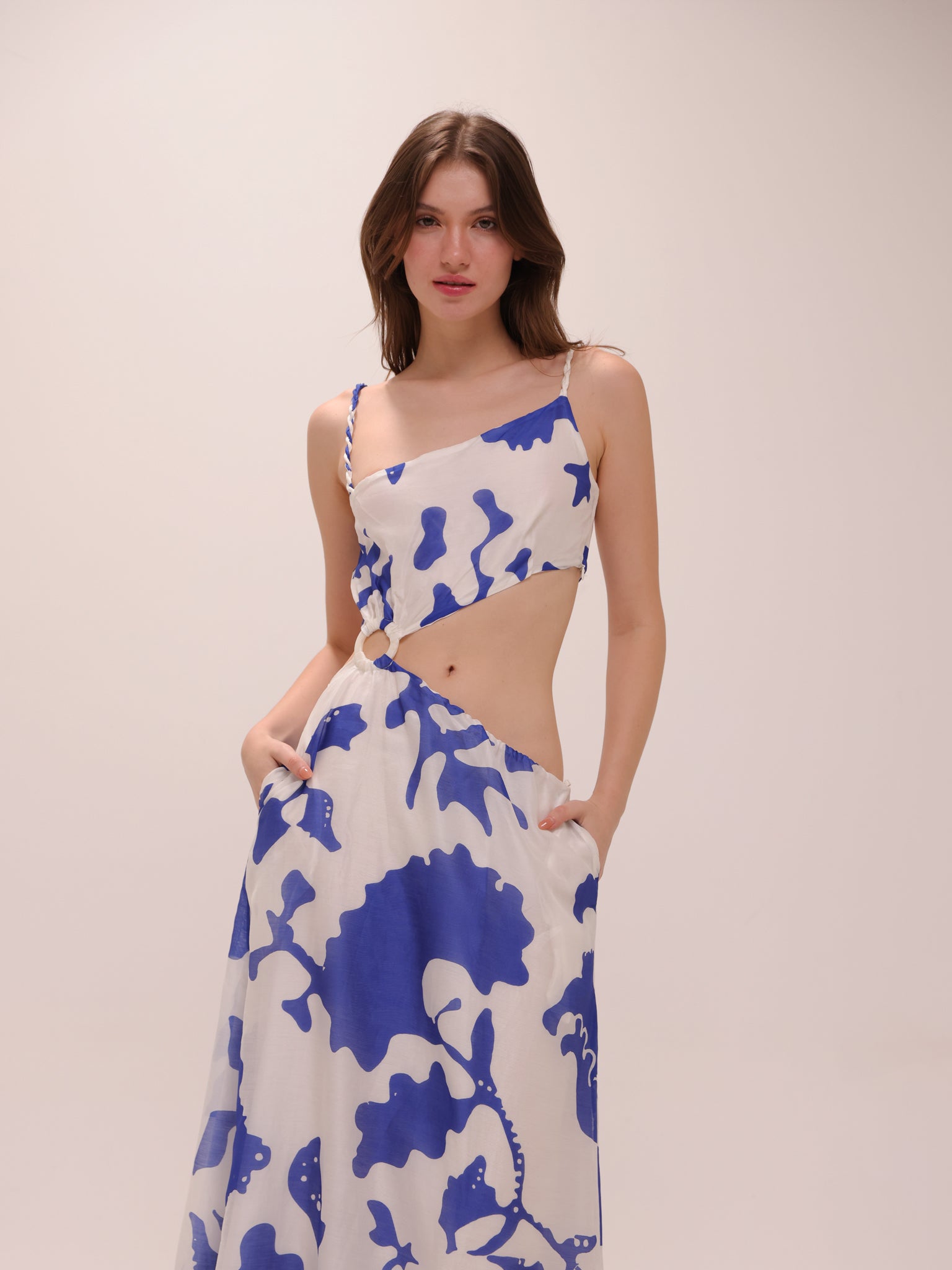 Vivi Asymmetrical Cut Out Dress