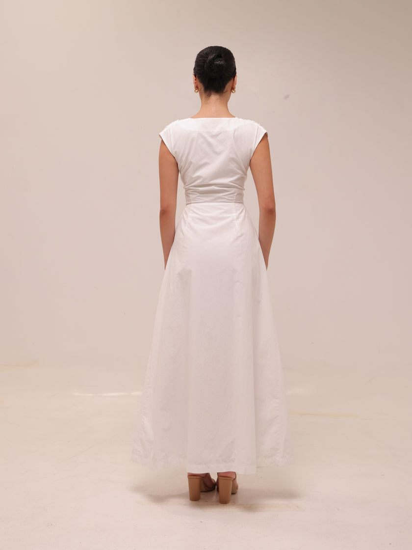 Ania Tie Midi Dress