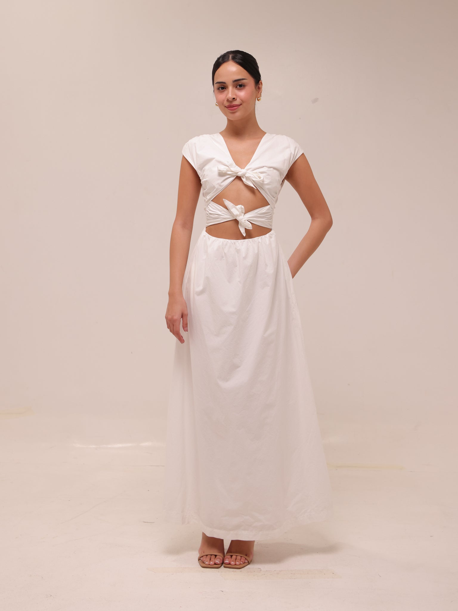 Ania Tie Midi Dress