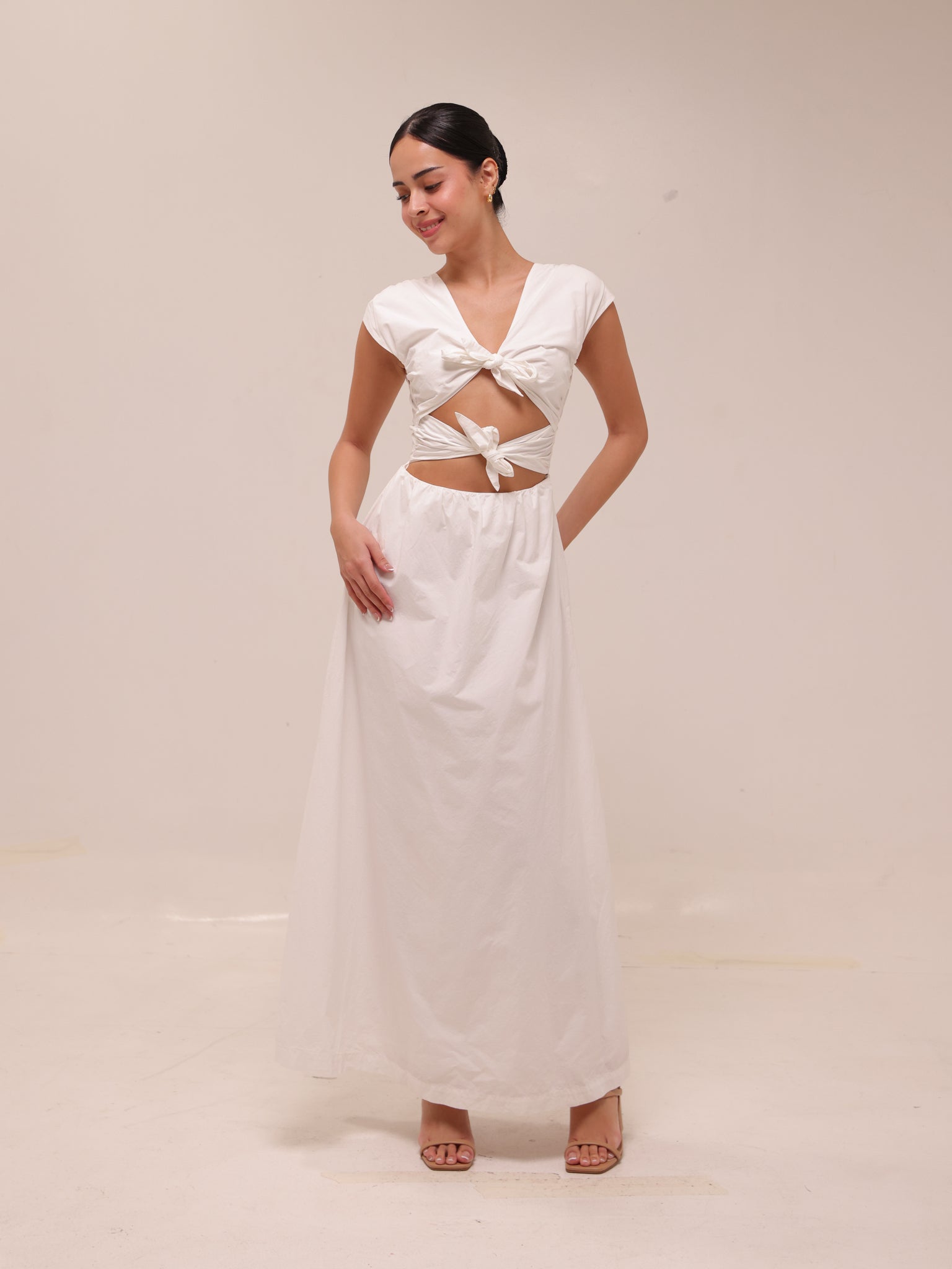 Ania Tie Midi Dress