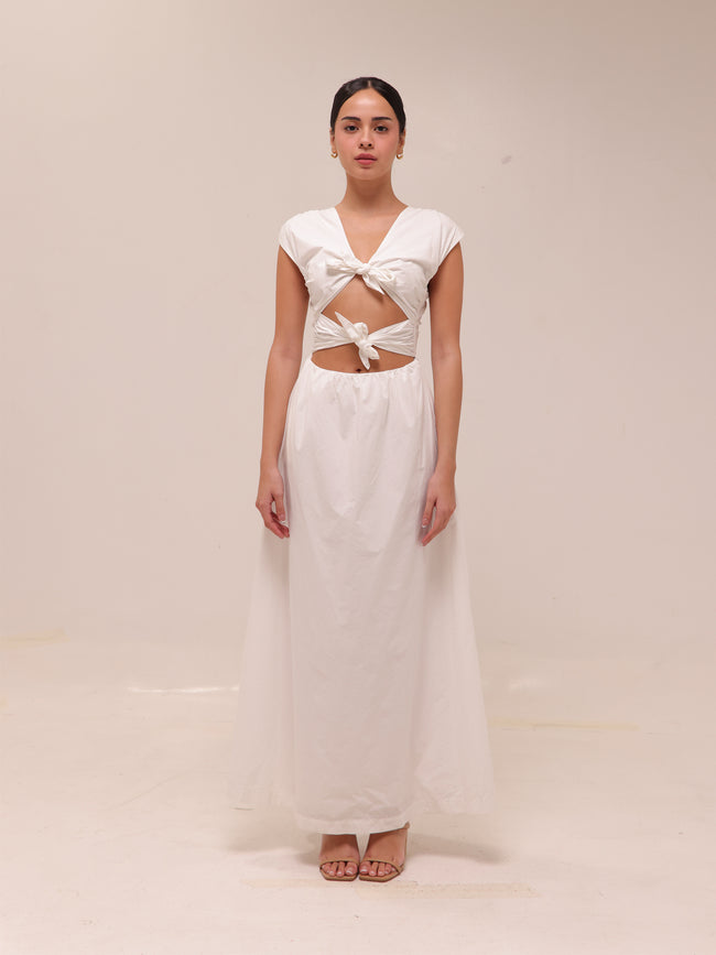 Ania Tie Midi Dress
