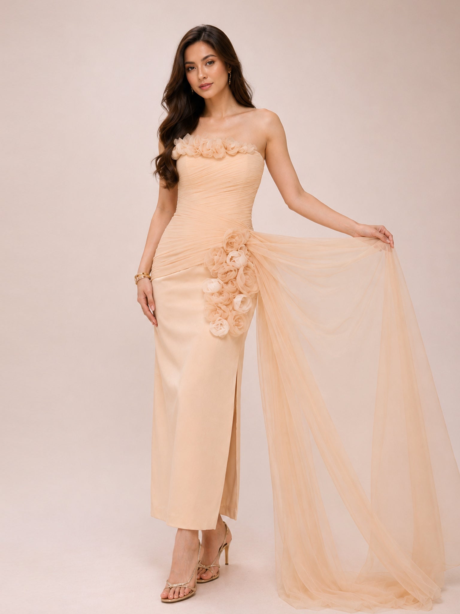 Champagne Bloom Gown