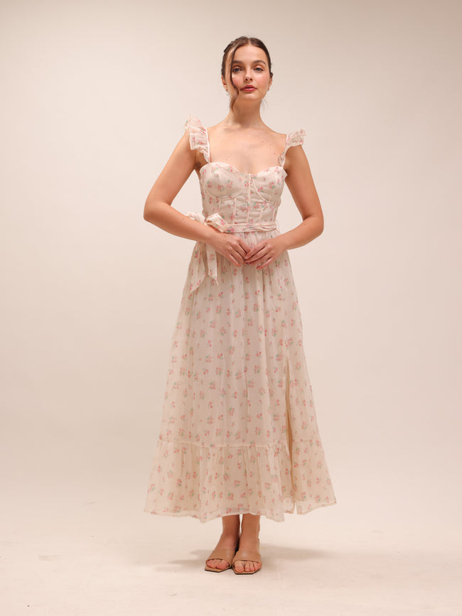 Mallory Long Floral Dress