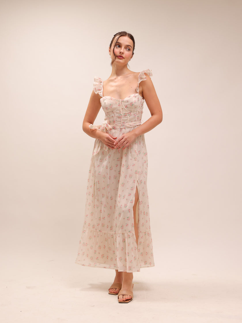 Mallory Long Floral Dress