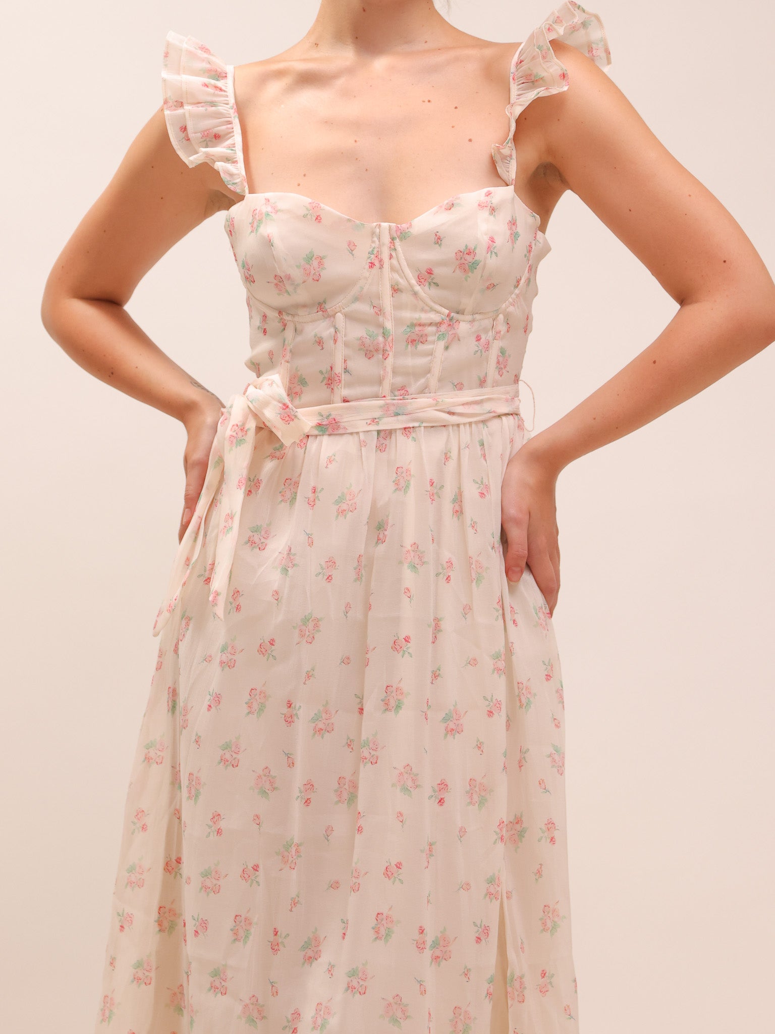 Mallory Long Floral Dress