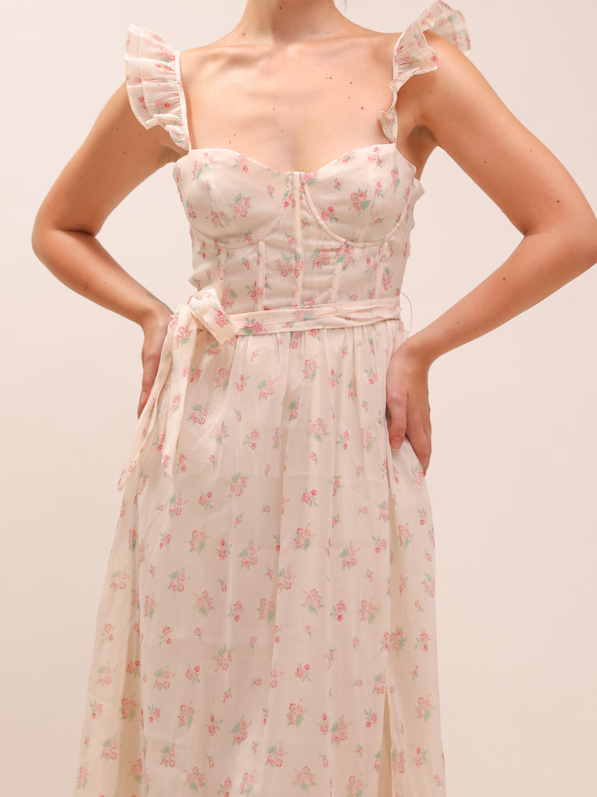 Mallory Long Floral Dress