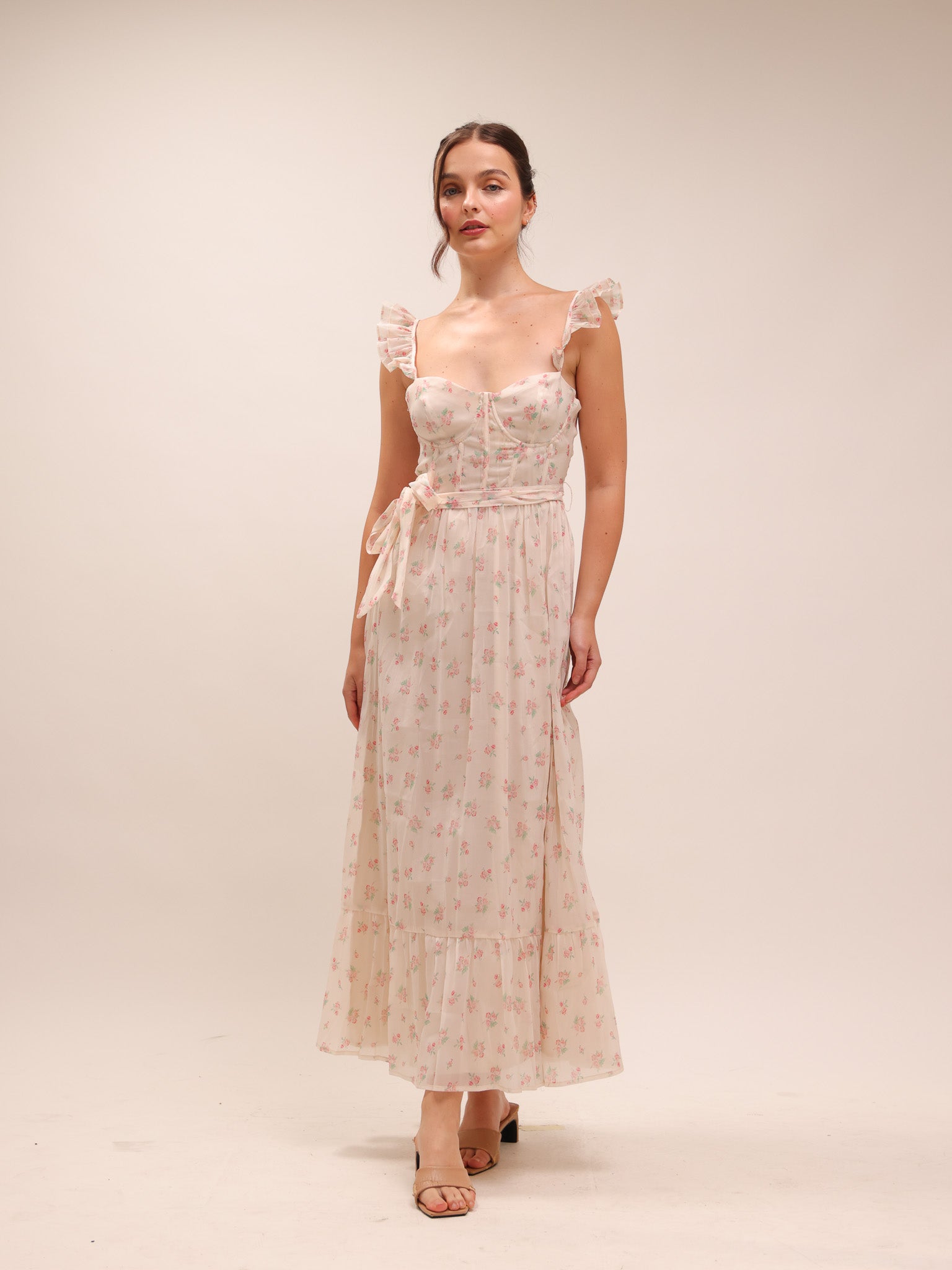 Mallory Long Floral Dress