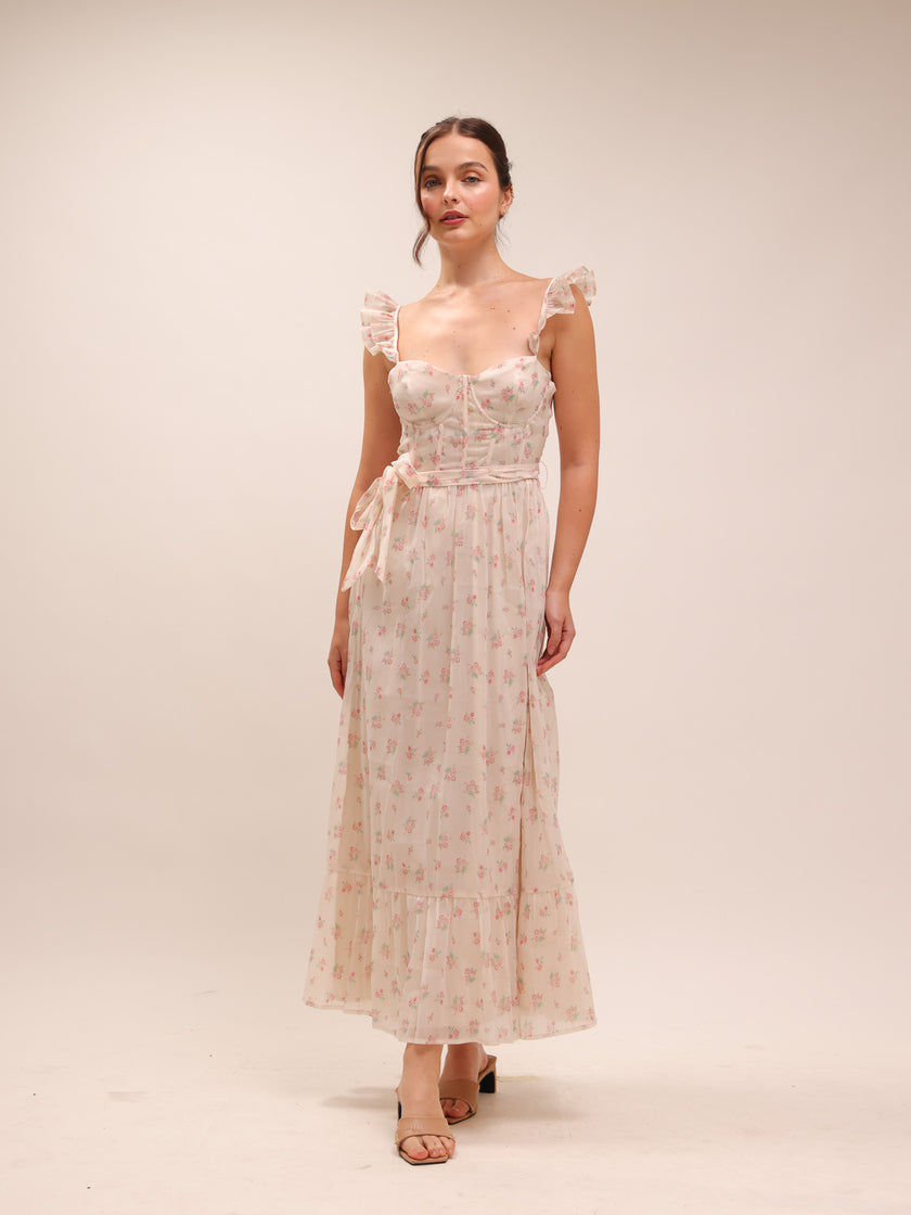 Mallory Long Floral Dress