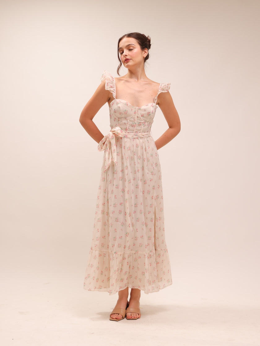 Mallory Long Floral Dress