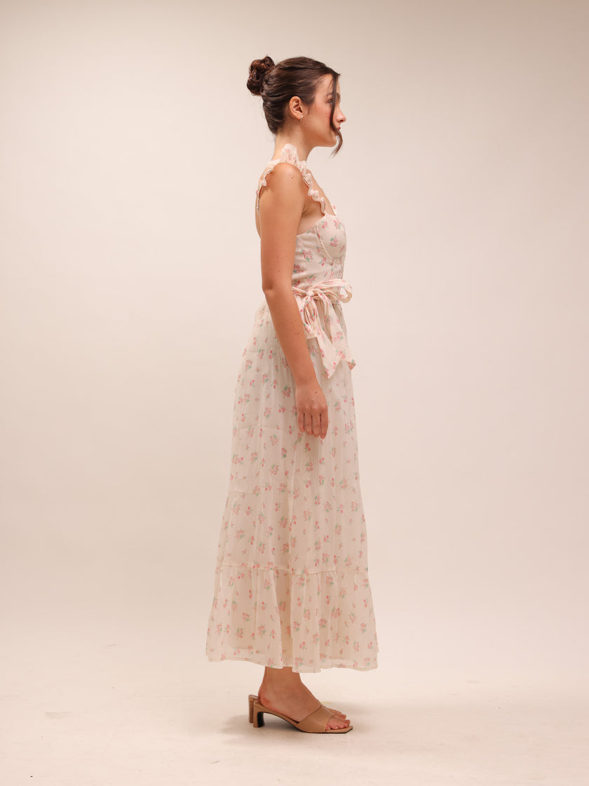 Mallory Long Floral Dress