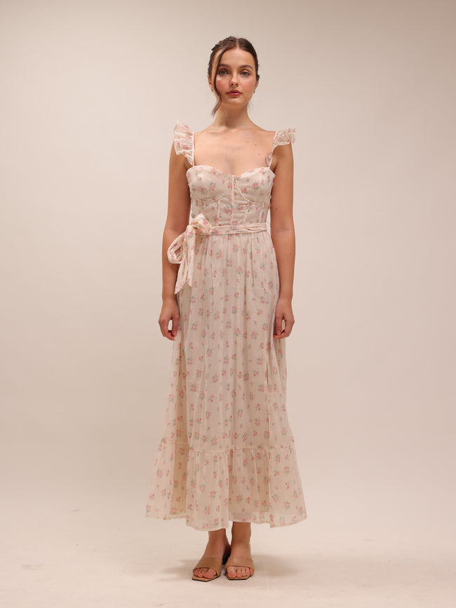 Mallory Long Floral Dress