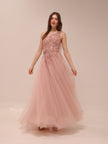 Fleur Appliqué Gown