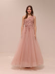 Fleur Appliqué Gown