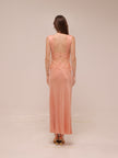 Visions Lace Deep V Maxi Dress