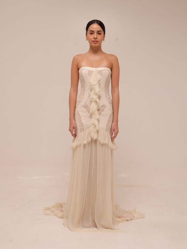 The Delphine Lace Gown
