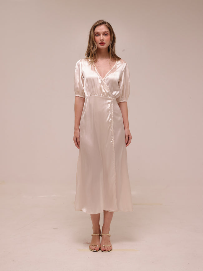 Wrap Midi Dress