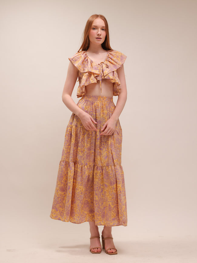 Lila Sunburst Ruffle Set