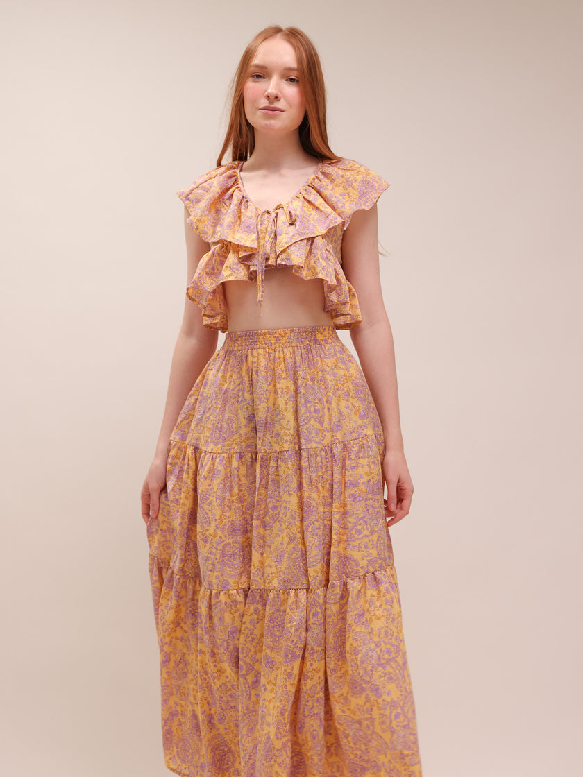 Lila Sunburst Ruffle Set