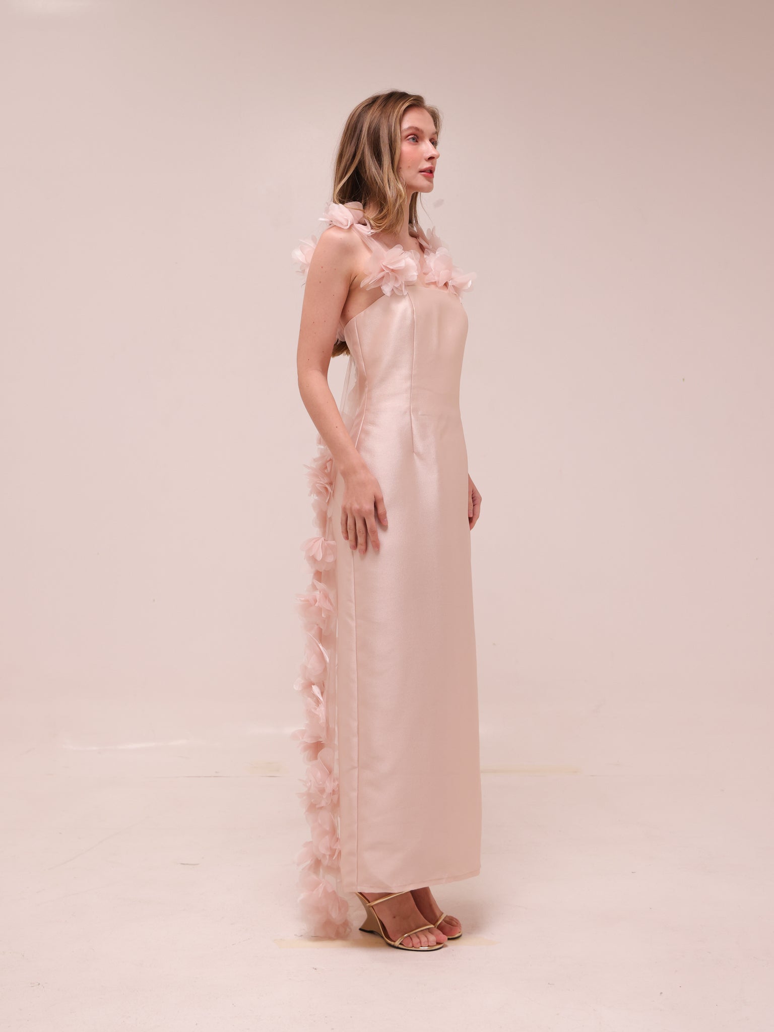 Amara Petal Sleeve Gown