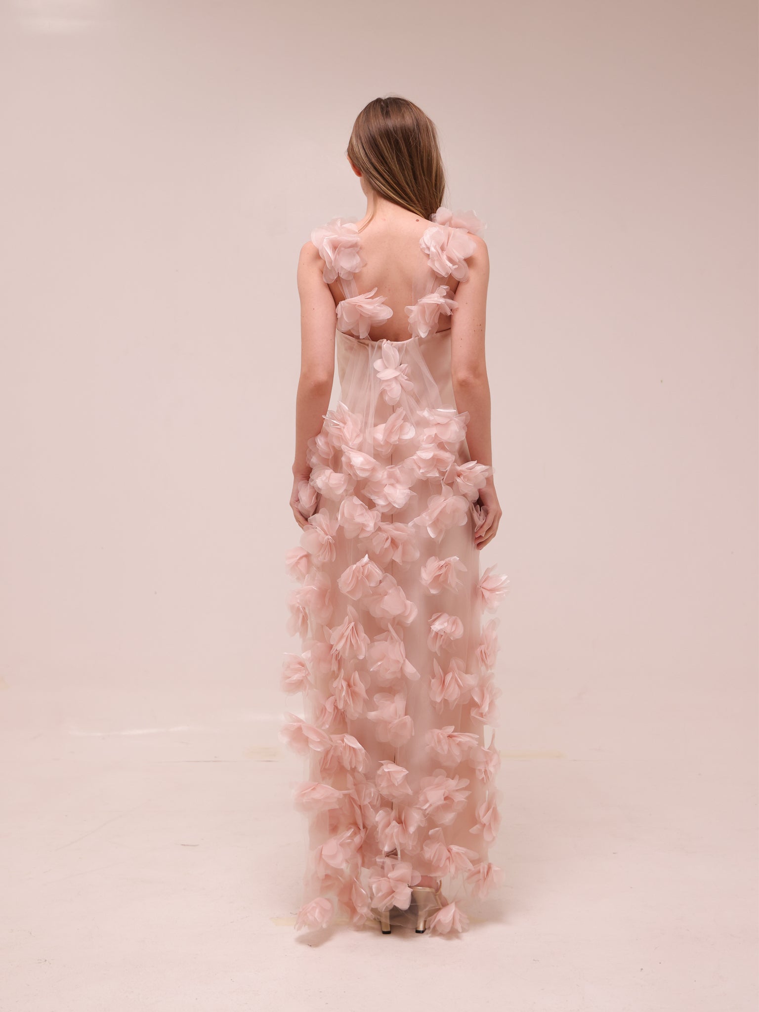 Amara Petal Sleeve Gown