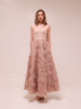 Rosette Tulle Off-Shoulder Gown