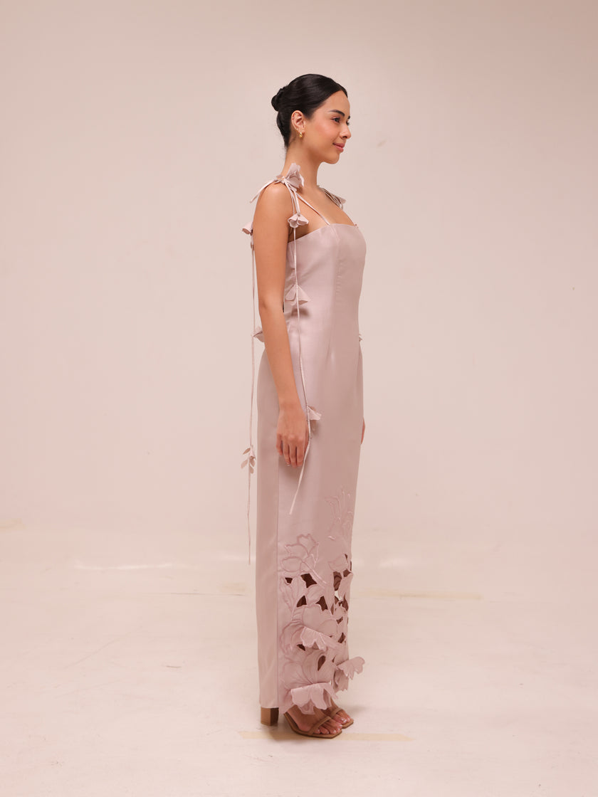 Lily Cutwork Slip Midi Dress