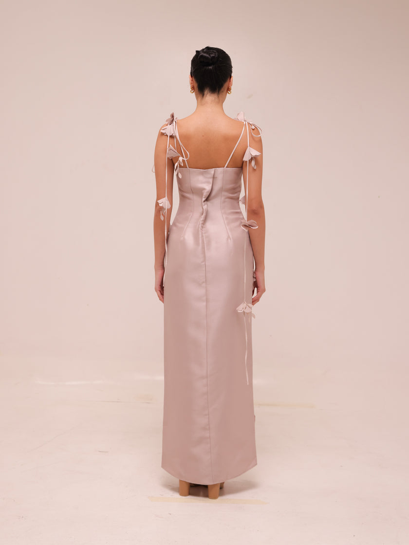Lily Cutwork Slip Midi Dress