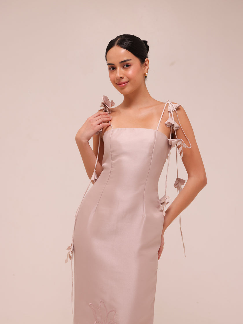 Lily Cutwork Slip Midi Dress