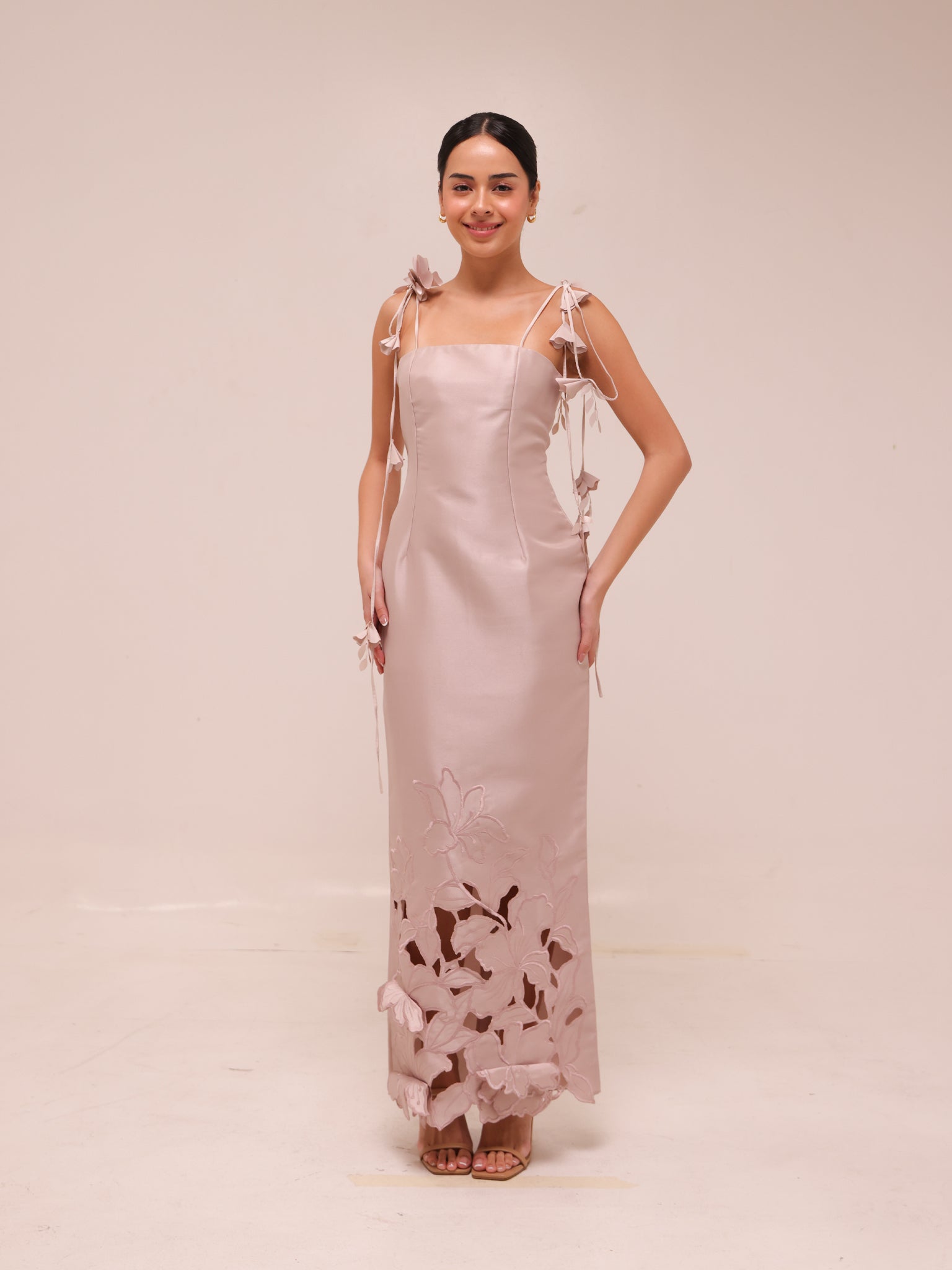 Lily Cutwork Slip Midi Dress