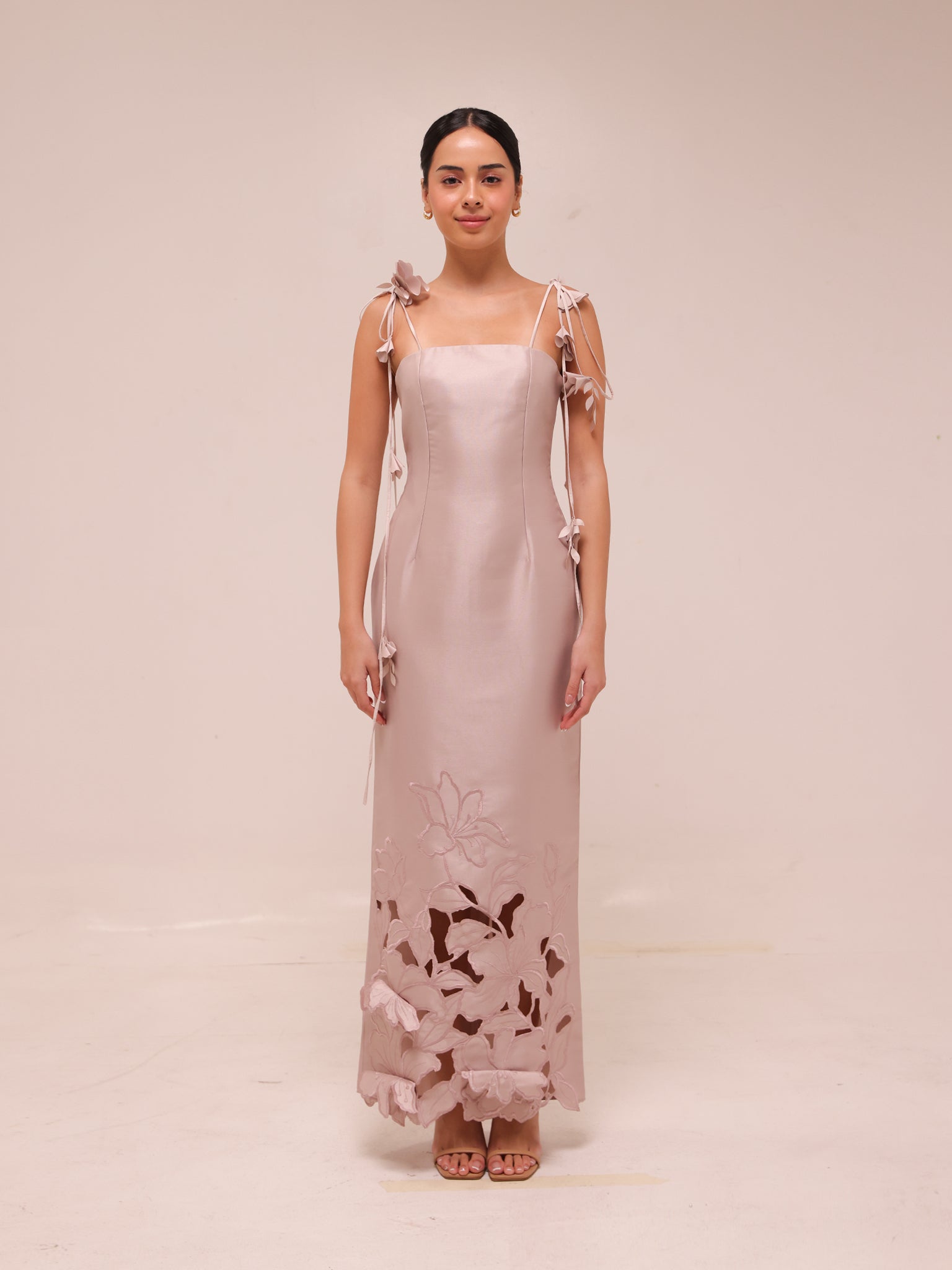 Lily Cutwork Slip Midi Dress