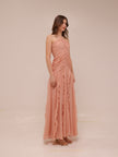 Lucine Ruched Silk Halter Dress