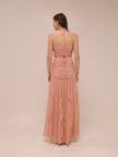 Lucine Ruched Silk Halter Dress