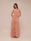 Lucine Ruched Silk Halter Dress