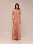 Lucine Ruched Silk Halter Dress