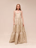The Vivian Dress in Taupe Windsor Brocade