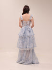 The Jolie Dress in Blue Tapestry Rose