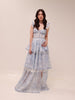 The Jolie Dress in Blue Tapestry Rose
