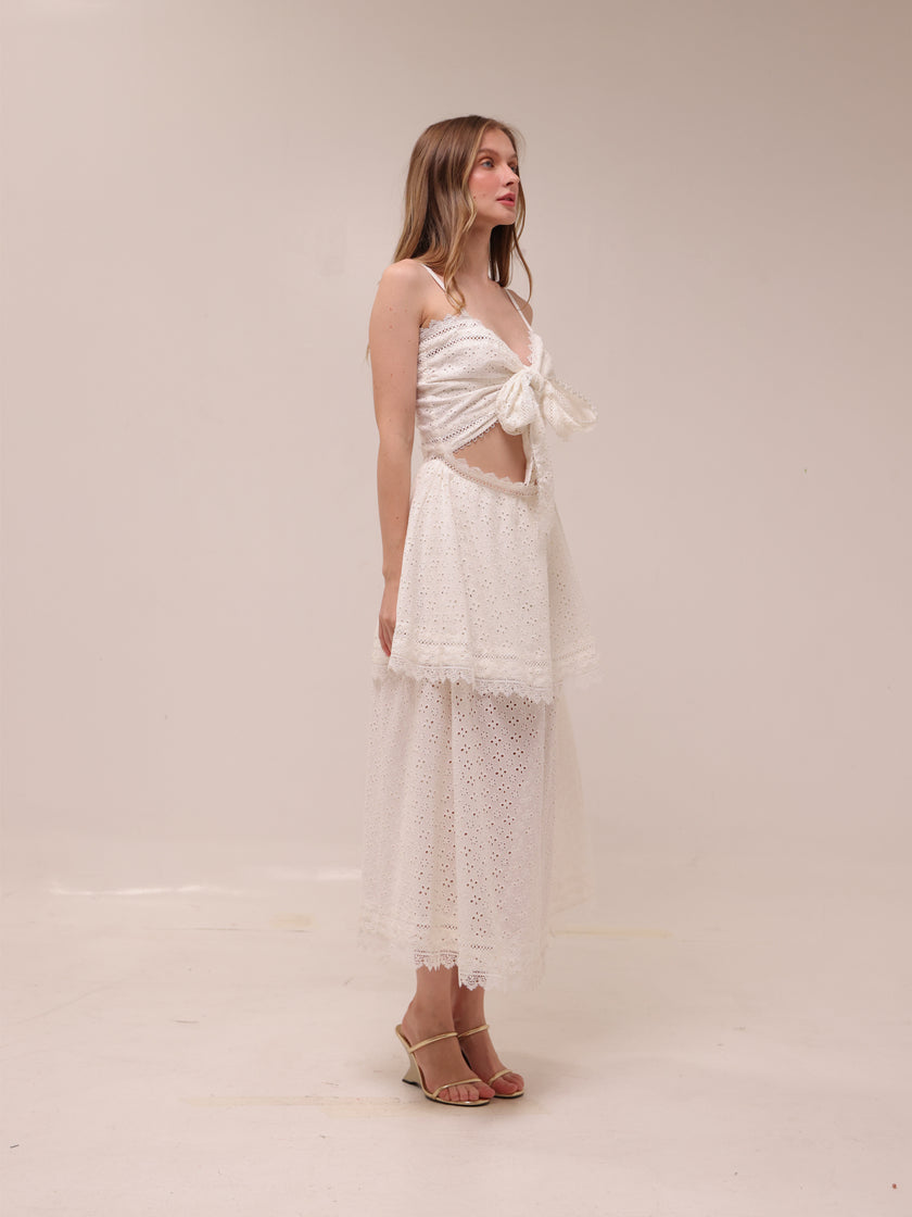 Panna Cotta Maxi Dress in White